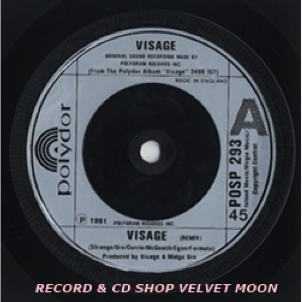 ヴィサージ：VISAGE / VISAGE 【7inch】 UK盤 ORG. Silver Injection Labels