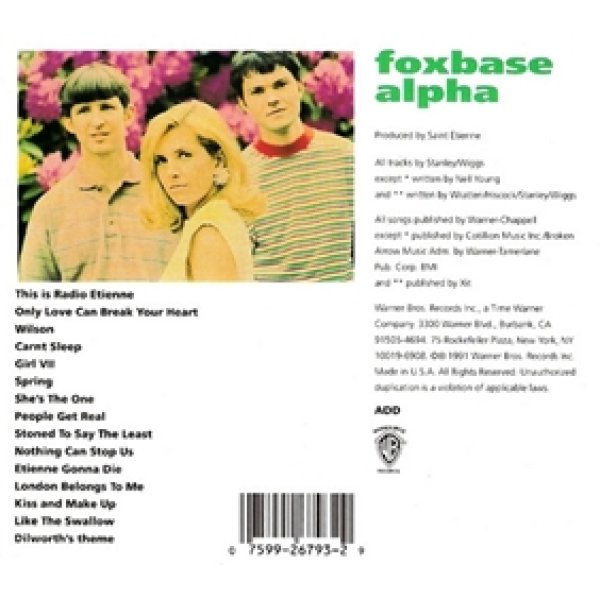 セイント・エティエンヌ：SAINT ETIENNE / FOXBASE ALPHA 【CD】 US盤 WARNER